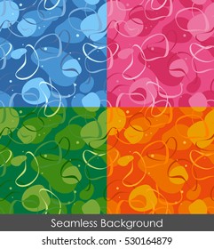 Seamless art pattern background (4 darken colour )