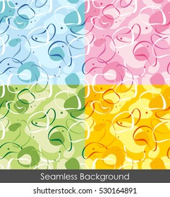 Seamless art pattern background (4 lighten colour )