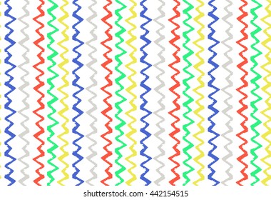 Seamless art pattern with graphic elements