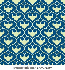patrón de arte ininterrumpido en indio, sudasiático, persa, arabesco. un diseño ornamental. puede utilizarse para imprimir, web, tela, papel de pared, fondo, decoración, etc