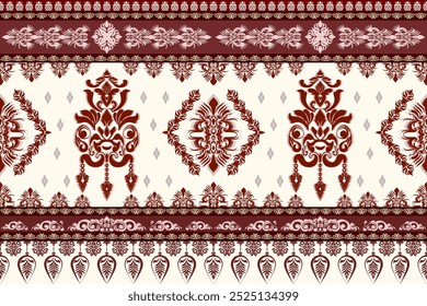 Patrón de arte inconsútil conveniente para el trabajo de impresión de la tela