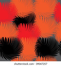 Seamless art red plant background