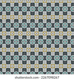 Seamless Art Texture Creative Geometric Line Design Wallpaper Modern Arabic Vintage Backdrop Print Retro Fabric Symmetric Graphic Style Textile Shape Pattern