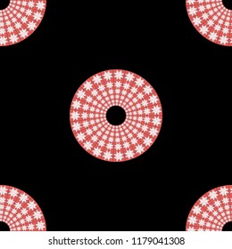 Seamless art vector circle geometric pattern background