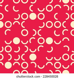 Seamless art vector circle geometric pattern background