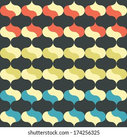 Seamless art vector color geometric pattern background