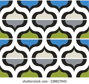 Seamless art vector color geometric pattern background