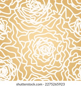 Seamless artistic abstract pattern with flowers and leaves. Watercolor drawn flourish texture. Flowing organic shapes floral textured background 