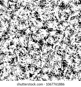 Seamless artistic abstract pattern. Hand drawn repeatable creative background. Paint stain grunge design from painted texture. Black and white drawing.