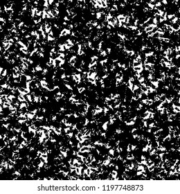 Seamless artistic abstract pattern. Hand drawn repeatable creative background. Paint stain grunge design from painted texture. Black and white drawing.