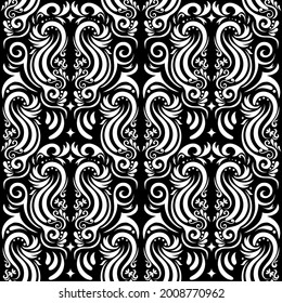 Seamless artistic applied pattern, Vector hand drawn ethnic pattern design for fashion clothes, wallpaper, wrapping, decoration background.