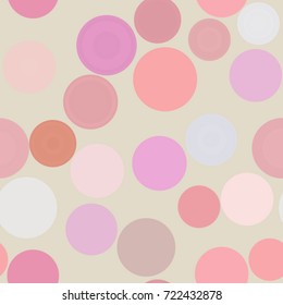Seamless artistic circles, bubbles, sphere or ellipses background pattern abstract. Vector illustration graphic.
