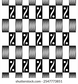 Padrão de design artístico contínuo. Usado para projetar superfícies, tecidos e têxteis.