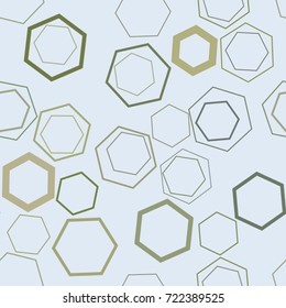Seamless artistic hexagon background pattern abstract. Vector illustration graphic.
