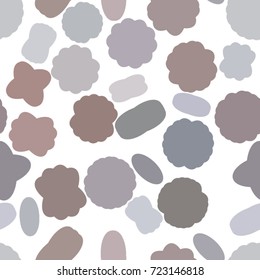Seamless artistic oval & mixed background pattern abstract. Vector illustration graphic.