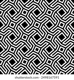 Seamless artistic pattern of decorative lines. Repeating Geometric patterns of printable vector.