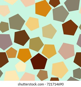Seamless artistic pentagon background pattern abstract. Vector illustration graphic.
