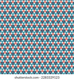 Seamless Artwork Creative Optical Tile Wallpaper Retro Art Graphic Paint Interior Vintage Paper Colorful Classic Background Shape Print Texture Modern Geometric Design Pattern.