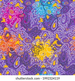 Obra de arte sin inconvenientes con un lindo patrón de línea abstracta dibujado a mano