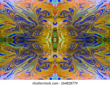 seamless artwork ebru pattern,  drawing on the water abstract background
