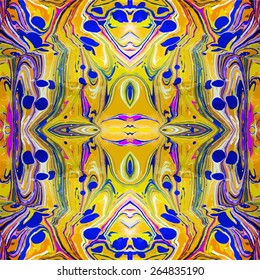 seamless artwork ebru pattern,  drawing on the water abstract background