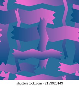 Seamless artwork with gradient geometry pattern