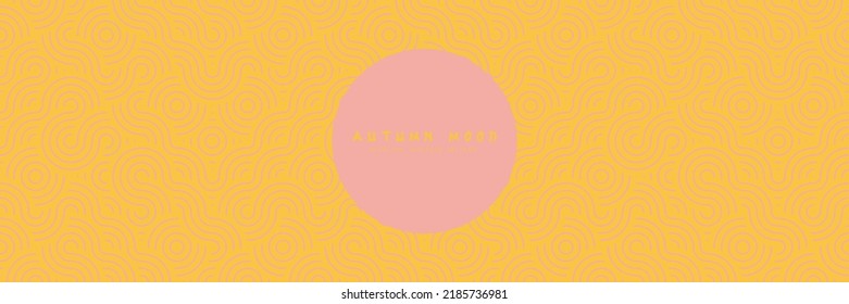 Seamless asian background pattern. Autumn oriental premium design. Yellow abstract geometric wavy lines and curvy waves. Traditional japanese vintage ornament.