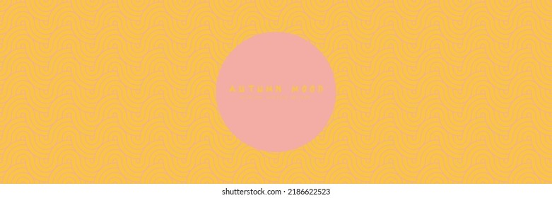 Seamless asian background pattern. Autumn oriental premium design. Yellow abstract geometric wavy lines and curvy waves. Traditional japanese vintage ornament.