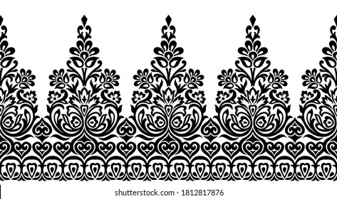 Seamless Asian ethnic border design