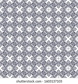 Seamless asian ethnic floral background pattern