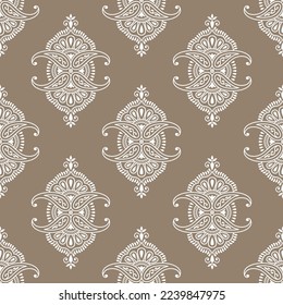 Seamless Asian paisley pattern design 