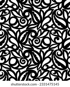 Seamless Asian paisley pattern design