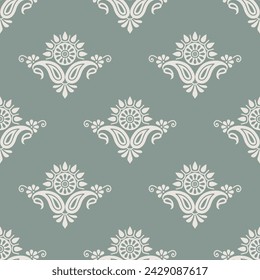 Seamless Asian paisley pattern design 