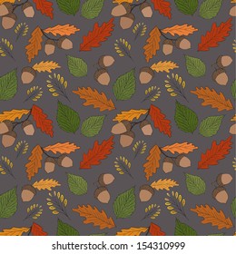 Seamless autumn background