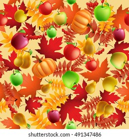 Seamless autumn background