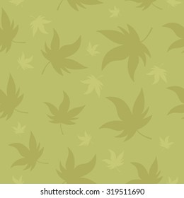 Seamless autumn background with leafs