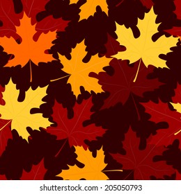 seamless autumn background. Vector illustration