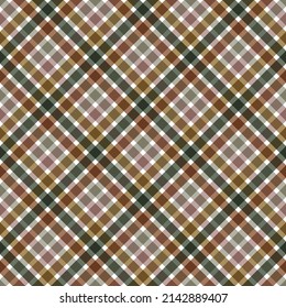 Seamless autumn colorful cross checked geometric pattern. Tartan multicolor background.