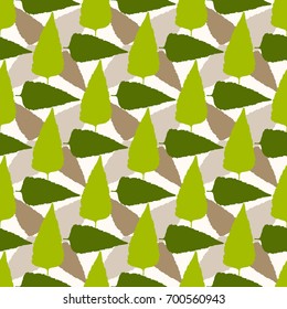 Seamless autumn colorful pattern. Abstract floral wallpaper. Vector background illustration