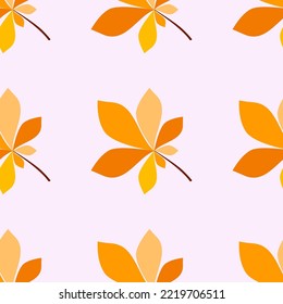 Seamless autumn decorative leaves with white background nice for wallpaper