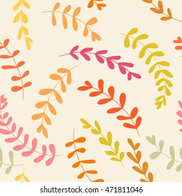 seamless autumn floral pattern