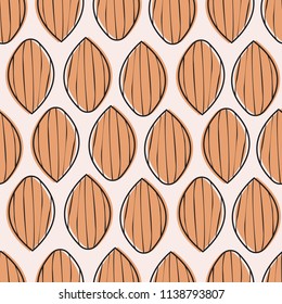 seamless autumn leaf pattern in vector