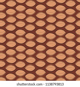 seamless autumn leaf pattern in vector