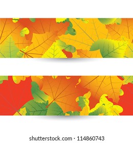 seamless, autumn leaves
