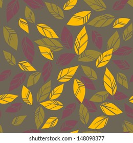 seamless autumn leaves