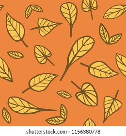 Seamless Autumn Leaves pattern
