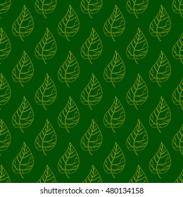 Seamless autumn leaves pattern. Fall of the leaves. Design elements. Can be used for packaging,invitations,textile design, template.