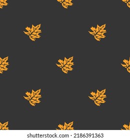 Seamless autumn leaves pattern.  Autumn pattern. autumn maple leaves