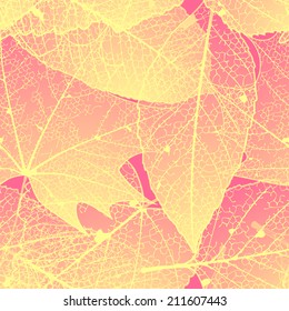 Seamless autumn leaves pattern. plus EPS10 vector file