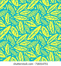 Seamless autumn leaves pattern,trendy print in collage cut out, carve style.Hand drawn doodle texture.
Perfect for invitations, posters, banners,fabric, textile ,gift wrap, greeting card,aparel design